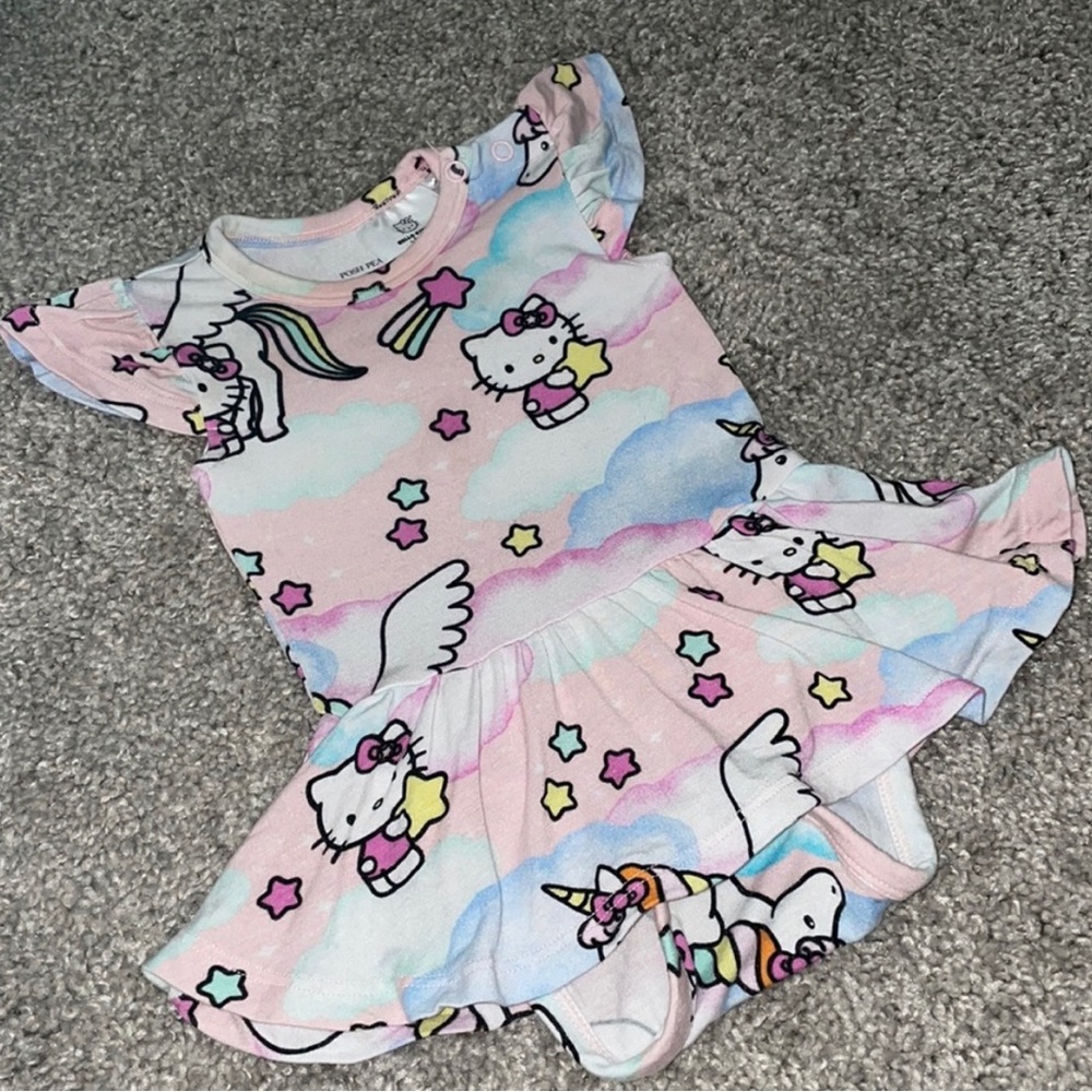 Posh Peanut Hello Kitty Bodysuit Twirl Dress